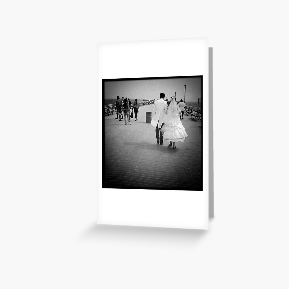 Boardwalk Nuptials Greeting Card