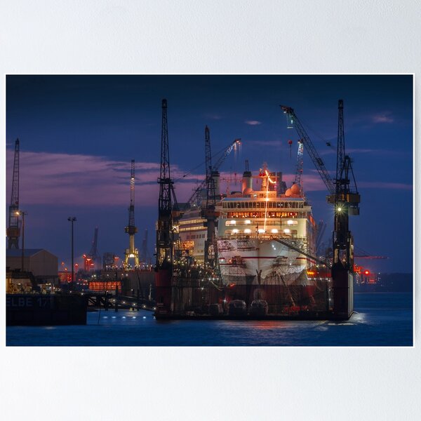Item preview, Ship in dry dock designed and sold by KreativFoto.