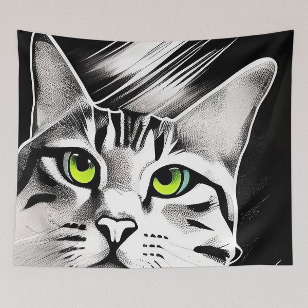 Item preview, cat 66 designed and sold by blackwhiteblue.