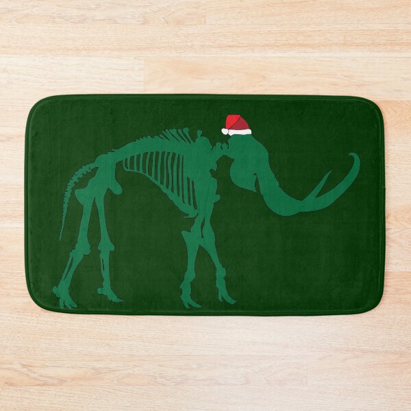 Item preview, Mammoth Fossil with Santa Hat designed and sold by Zia Frazier.