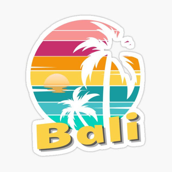 Aperçu de l'œuvre  Bali Indonésie - Coucher de soleil tropical vintage, Bali Paradise créée et vendue par Sun Sand & Sea Art.