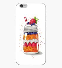 Strawberry and Blueberry shortcake in a jar iPhone Case