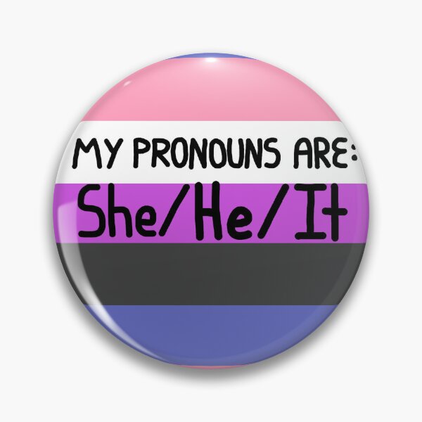 Item preview, Genderfluid she he it  designed and sold by AmIAnAngelYet.