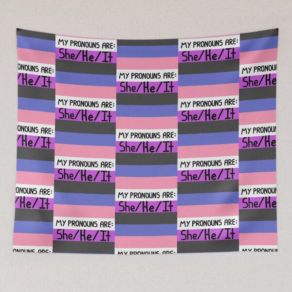 Item preview, Genderfluid she he it  designed and sold by AmIAnAngelYet.