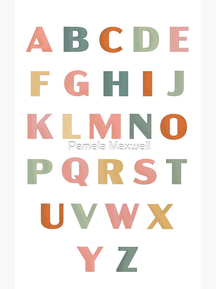 Alphabet, Classroom poster, Educational poster, Preschool, ABC poster,  Homeschool Art Print