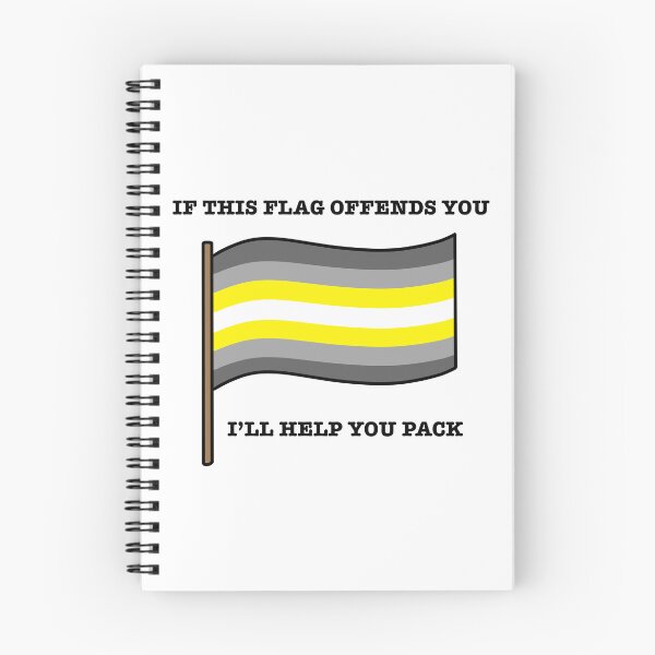 Item preview, Demigender If This Flag Offends You Parody designed and sold by CJ Vanderbeek.