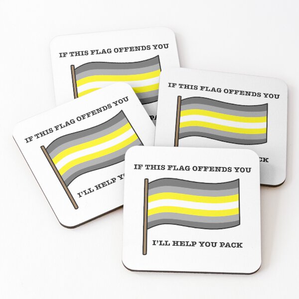 Item preview, Demigender If This Flag Offends You Parody designed and sold by CJ Vanderbeek.