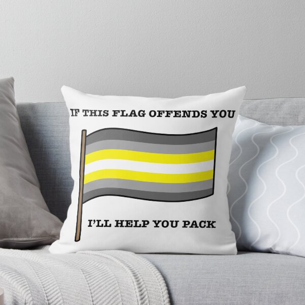 Item preview, Demigender If This Flag Offends You Parody designed and sold by CJ Vanderbeek.