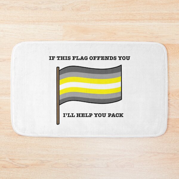 Item preview, Demigender If This Flag Offends You Parody designed and sold by CJ Vanderbeek.