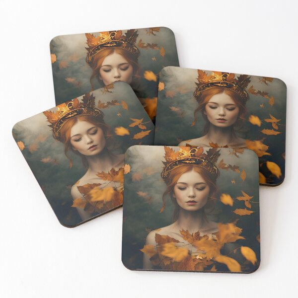Item preview, The Autumn Princess - spiritual art spiritual artwork spirituality wellness well-being goddess queen designed and sold by LvSoulCreations.