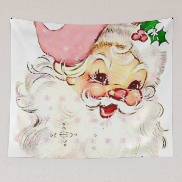 Artikelvorschau, Vintager rosa Weihnachtsmann entworfen und verkauft von agaify.