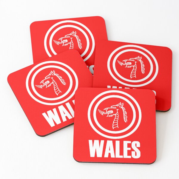 Item preview, A Welsh dragon’s head inside concentric circles designed and sold by KoandZo.