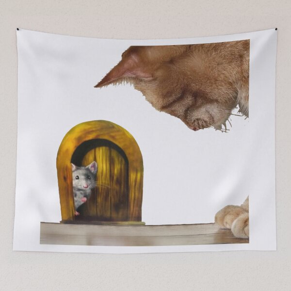 Item preview, The Mouse The Cat Is at My Door designed and sold by Rowena Jones.
