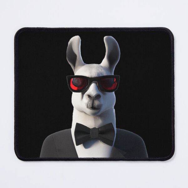Item preview, Llama in tuxedo player classic pimp sticker -- 3D designed and sold by glitchman2.