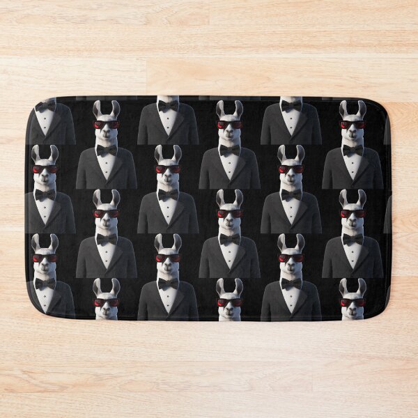 Item preview, Llama in tuxedo player classic pimp sticker -- 3D  designed and sold by glitchman2.
