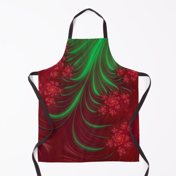 Item preview, Christmas Spirit Fractal Green and Red Geometric Art designed and sold by Jillianamatt.