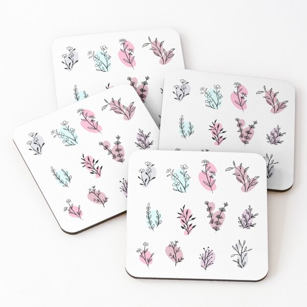 Item preview, 12 Cute flowers doodles for bullet journaling - lineart flowers with color pack designed and sold by Yarafantasyart.
