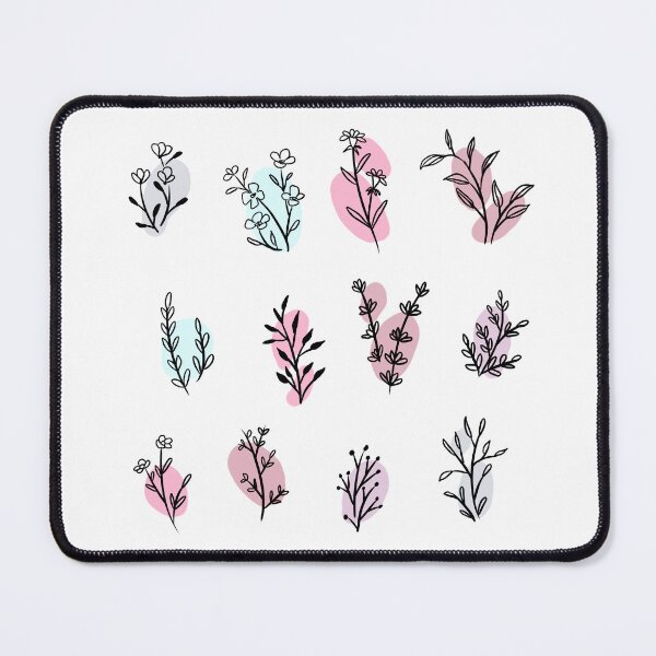 Item preview, 12 Cute flowers doodles for bullet journaling - lineart flowers with color pack designed and sold by Yarafantasyart.