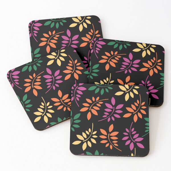 Item preview, Floral Seamless Pattern 2023 Color Trends on Black designed and sold by Reconocer.