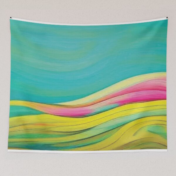 Item preview, Wavy Lines Abstract Art Design designed and sold by delohill.