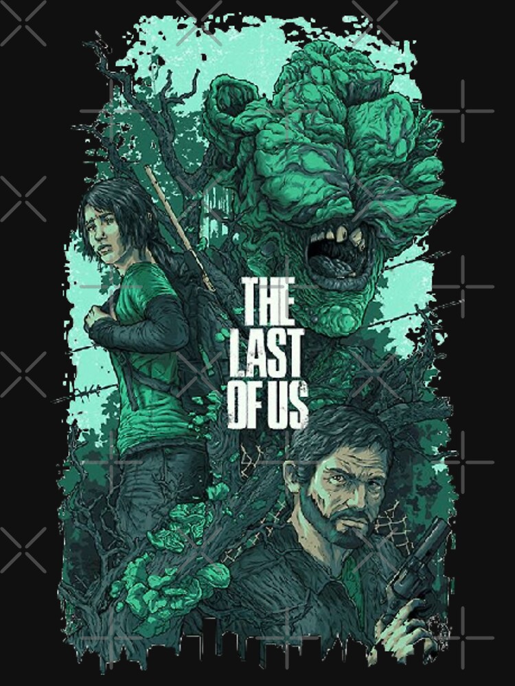 Discover Ellie,Joel And A Zombie - The Last Of Us 2 Art Design