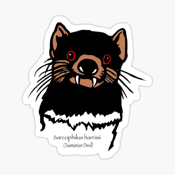 Tasmanian Devil Sticker For Sale By Mabbatt Art Redbubble