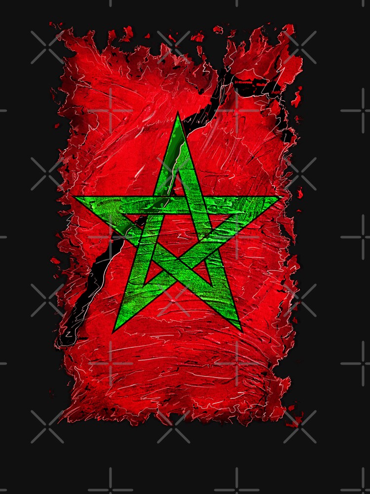 Discover Morocco Flag, Maroc  Classic T-Shirts