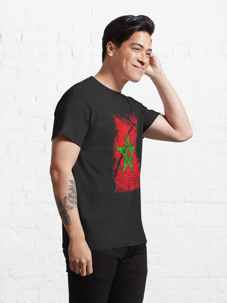 Discover Morocco Flag, Maroc  Classic T-Shirts