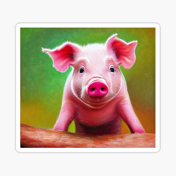 Cute Piglet #3 Sticker