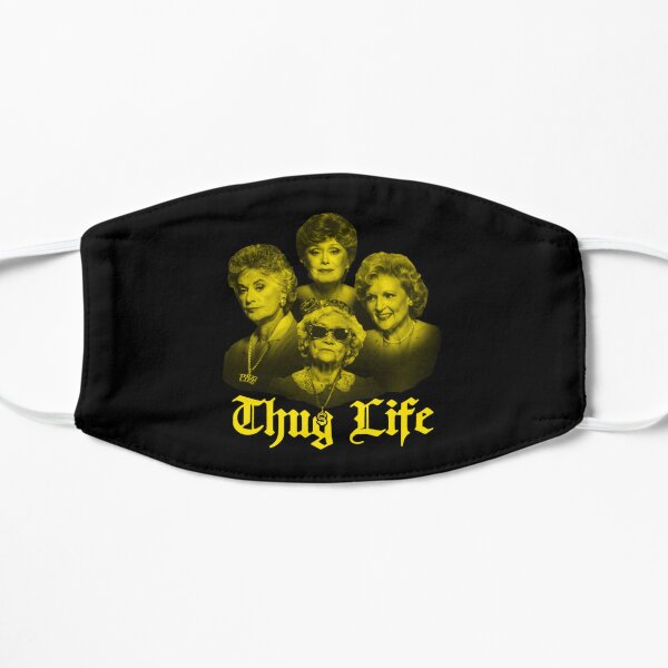 Thug Life Golden Flat Mask