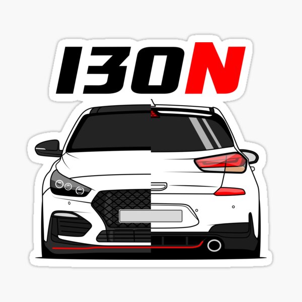 Front I30 N KDM Performance Sticker by goldentuners