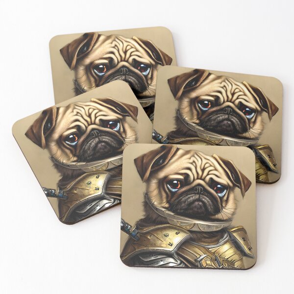Item preview, AI Generated Art, War Pug designed and sold by RabbitHoleMI.