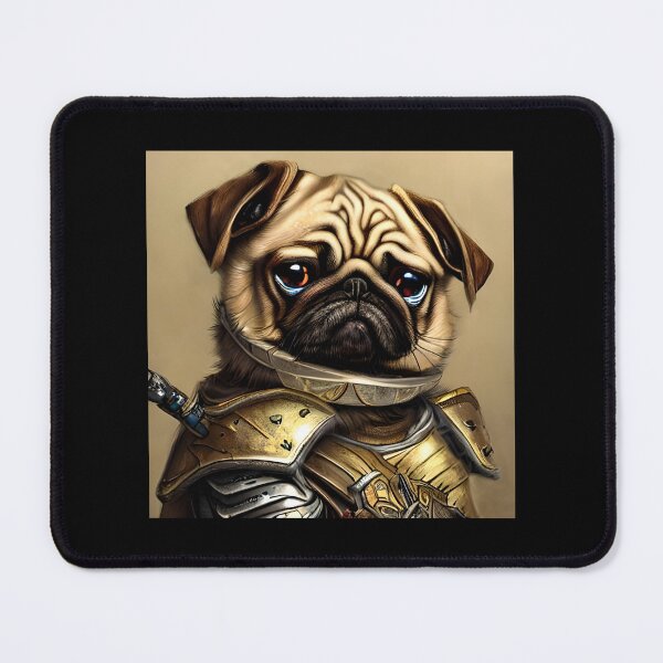 Item preview, AI Generated Art, War Pug designed and sold by RabbitHoleMI.