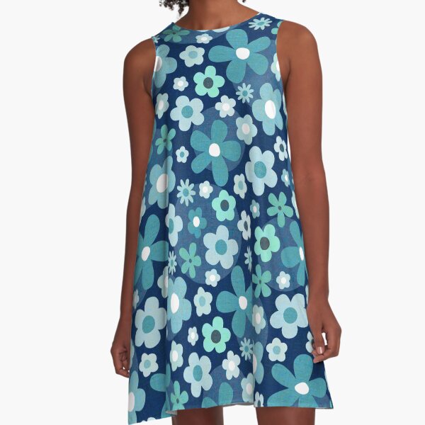 Item preview, Groovy Baby - Indigo and Aqua designed and sold by Daisy Beatrice.
