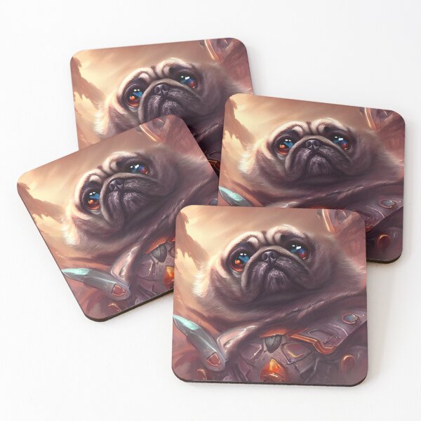 Item preview, AI Generated Art, War Pug designed and sold by RabbitHoleMI.