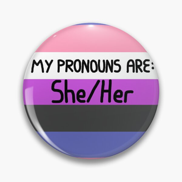 Item preview, Genderfluid she her designed and sold by AmIAnAngelYet.