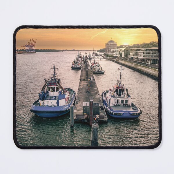 Item preview, Port of Hamburg tugboat designed and sold by KreativFoto.