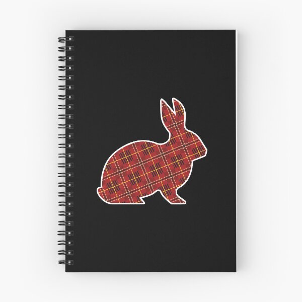 Item preview, Buffalo Plaid Pattern Red and Black Bunny Rabbit  designed and sold by bolkibox.