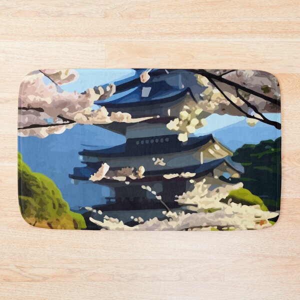 Item preview, Beautiful House In The Mountains In Watercolor Asian Style designed and sold by luisalfonso1989.