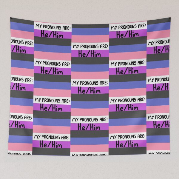 Item preview, Genderfluid he him designed and sold by AmIAnAngelYet.