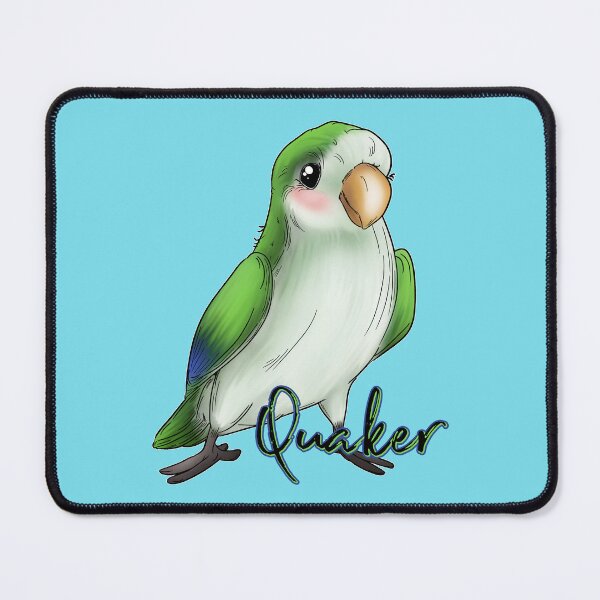 Item preview, Cute Quaker Parrot with text designed and sold by iduzarts.
