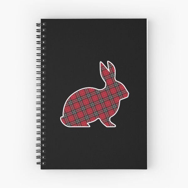 Item preview, Buffalo Plaid Pattern Red and Black Bunny Rabbit  designed and sold by bolkibox.