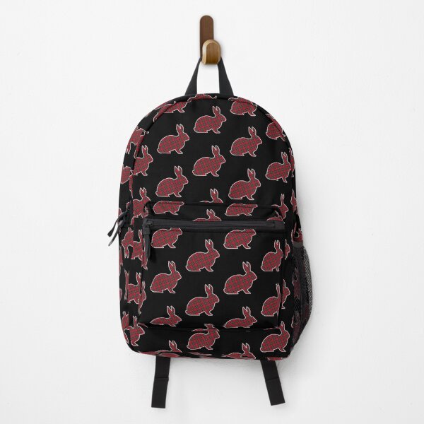 Item preview, Buffalo Plaid Pattern Red and Black Bunny Rabbit designed and sold by bolkibox.