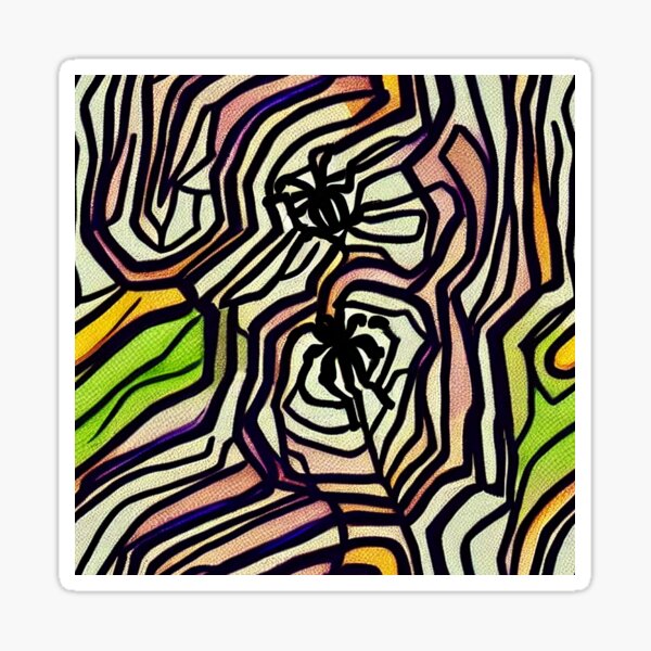 Spider Web # Sticker