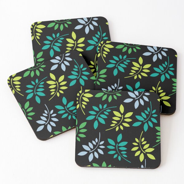 Item preview, Floral Seamless Pattern 2023 Cool Color Trends on Black designed and sold by Reconocer.