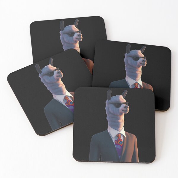 Item preview, Llama in suit player classic pimp sticker -- 3D  designed and sold by glitchman2.