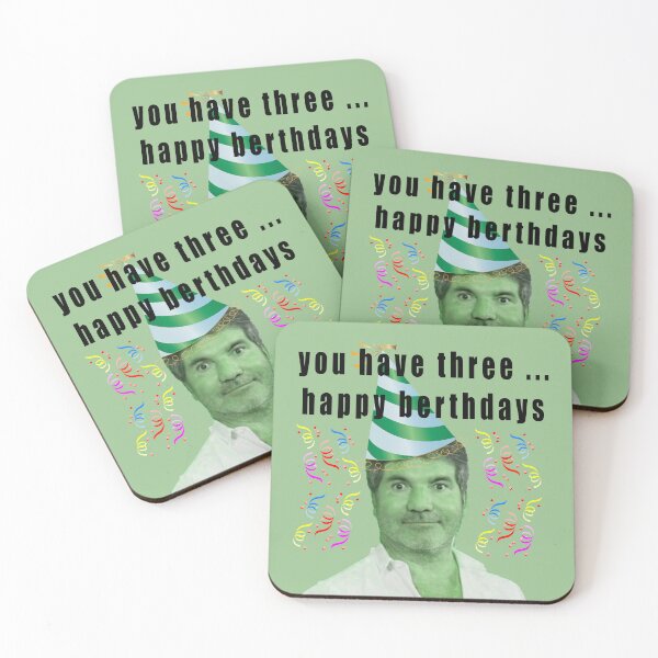 Item preview, You Have Three Happy Birthdays simon hulk designed and sold by TheBigShop1.
