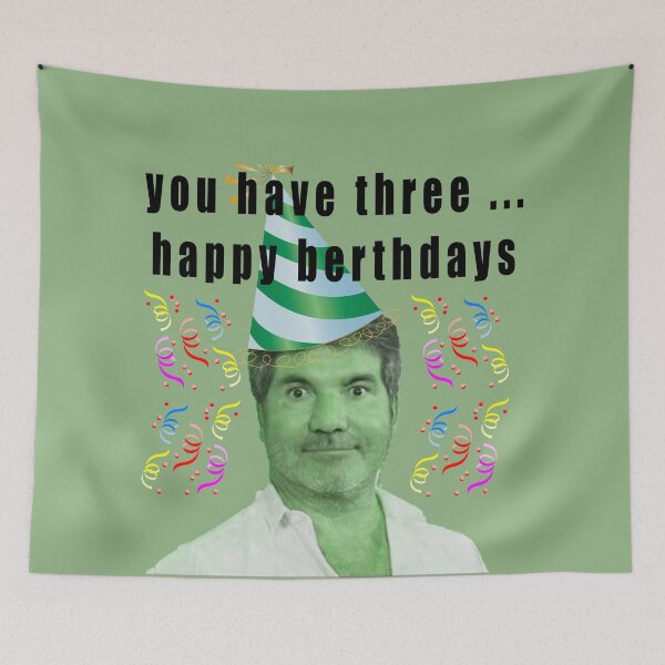 Item preview, You Have Three Happy Birthdays simon hulk designed and sold by TheBigShop1.