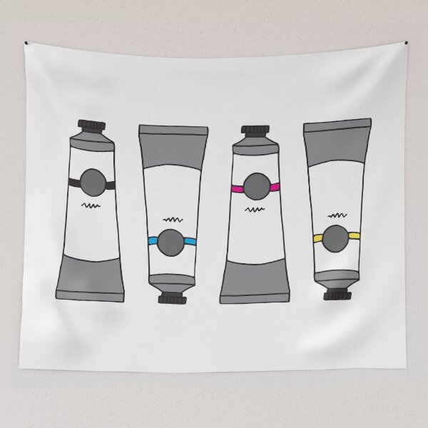Item preview, CMYK Paint Tubes designed and sold by murialbezanson.