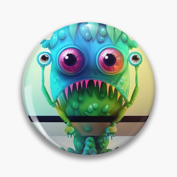 Item preview, Cute green computer monster designed and sold by RK - Shop.